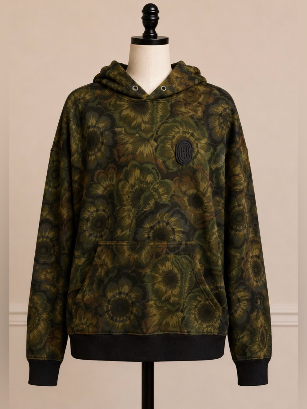 Coach Olive Green Floral Crewneck Hoodie